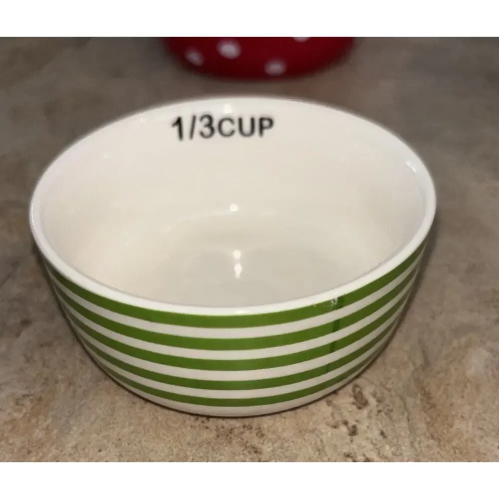 Christmas‎ Elf Nesting Measuring Cups Earthenware Ceramic